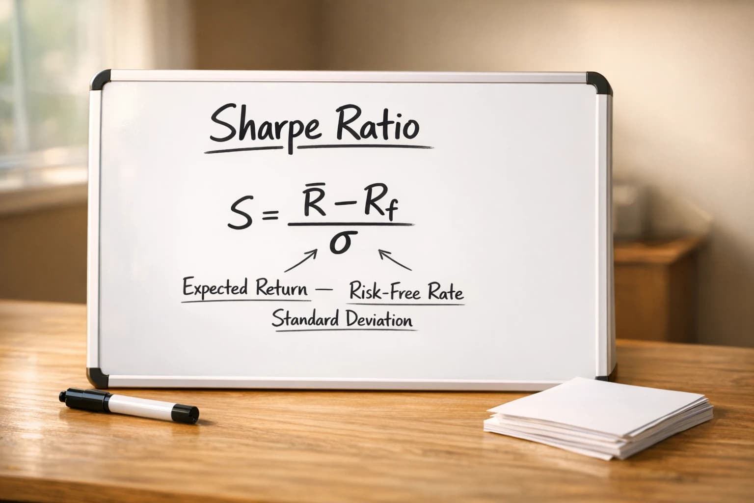 Cover Image for Sharpe Ratio Explained: A UK Investor's Guide
